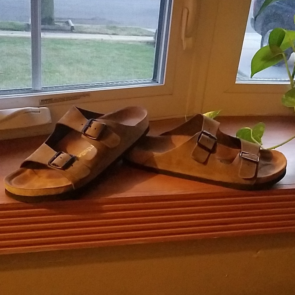 Genuine Leather Footbed Sandals(Birkenstock style)